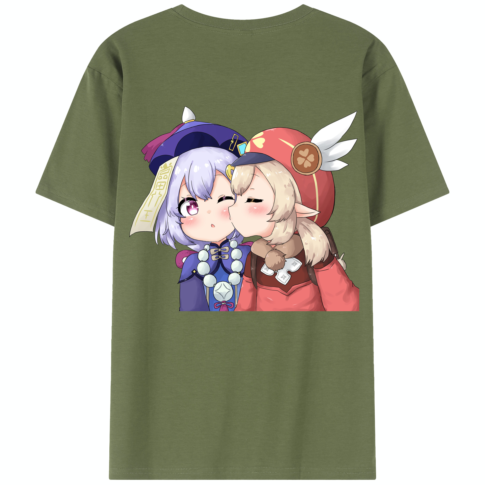 げんし神 七七 なな  genshin Nana 綿100％半袖Tシャツ（背面プリント）